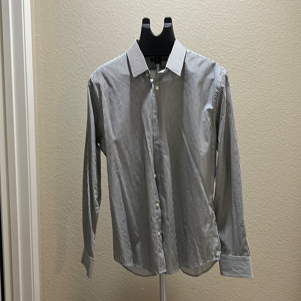 Express Fitted dress shirt ;Lg 16-16 1/2
